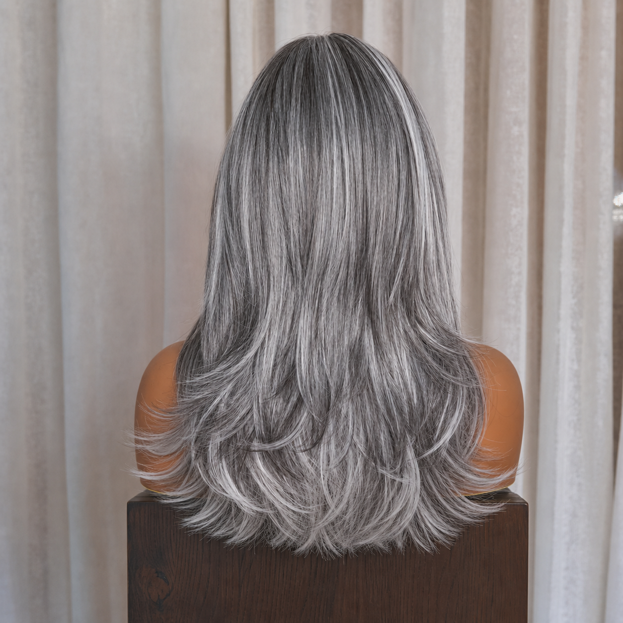 JEAN Ash Grey ( Salt & Pepper ) 13X6 Lace Front Wig