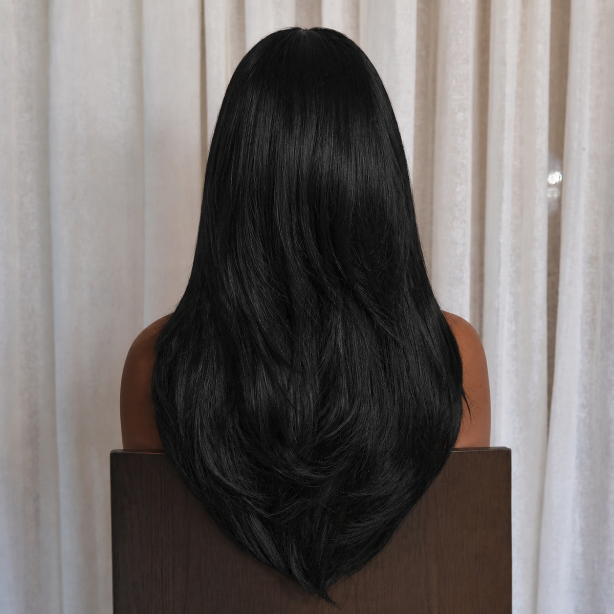 Long Layered Black Wig | Milk & Honey Wigs