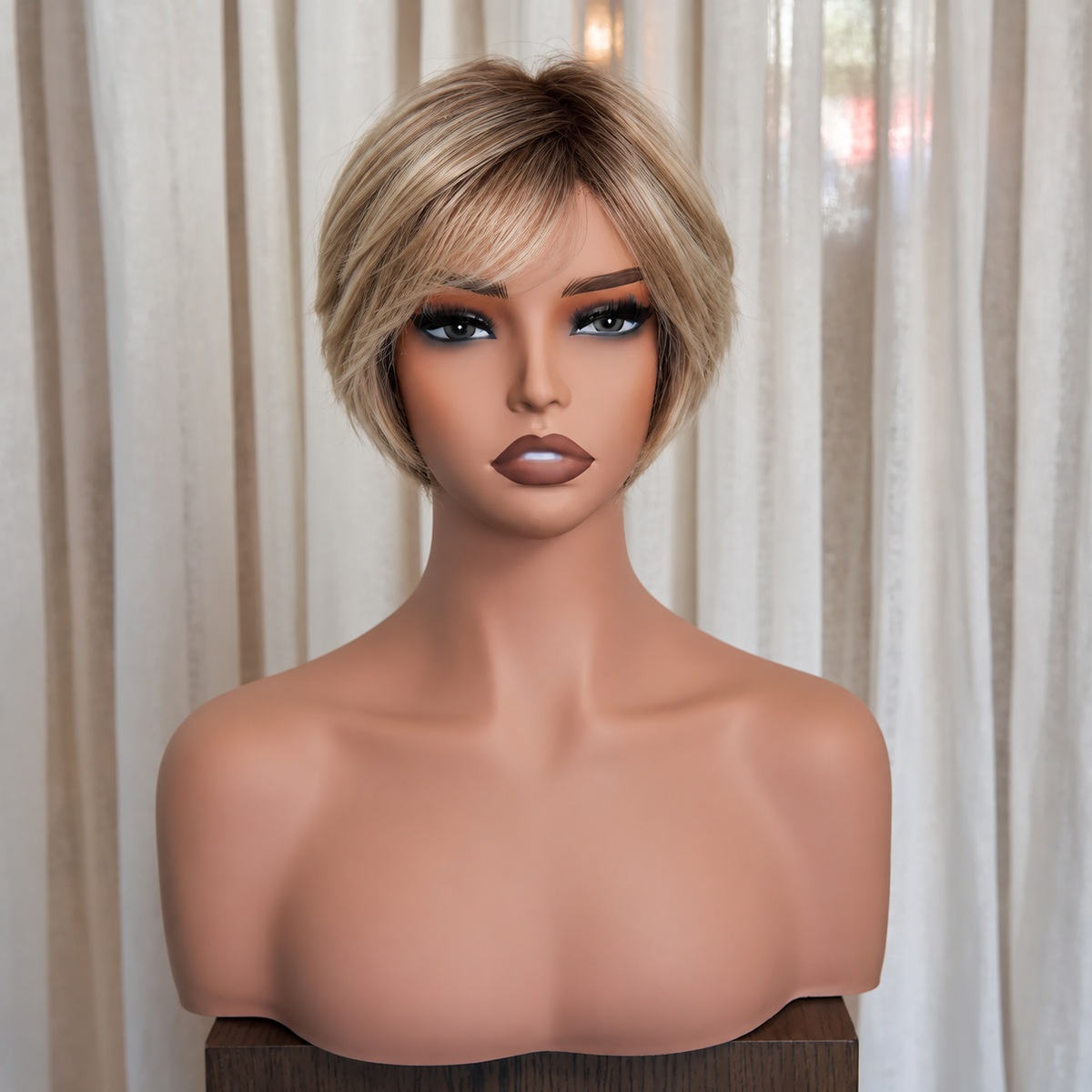 XANTHE - Rooted Dark Blonde - Mono Top Lace Front Wig