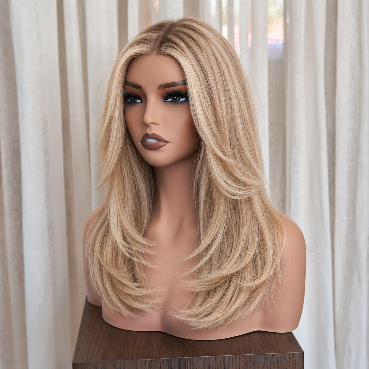 CECILIA - Golden Blonde - Mono Top Lace Front Wig