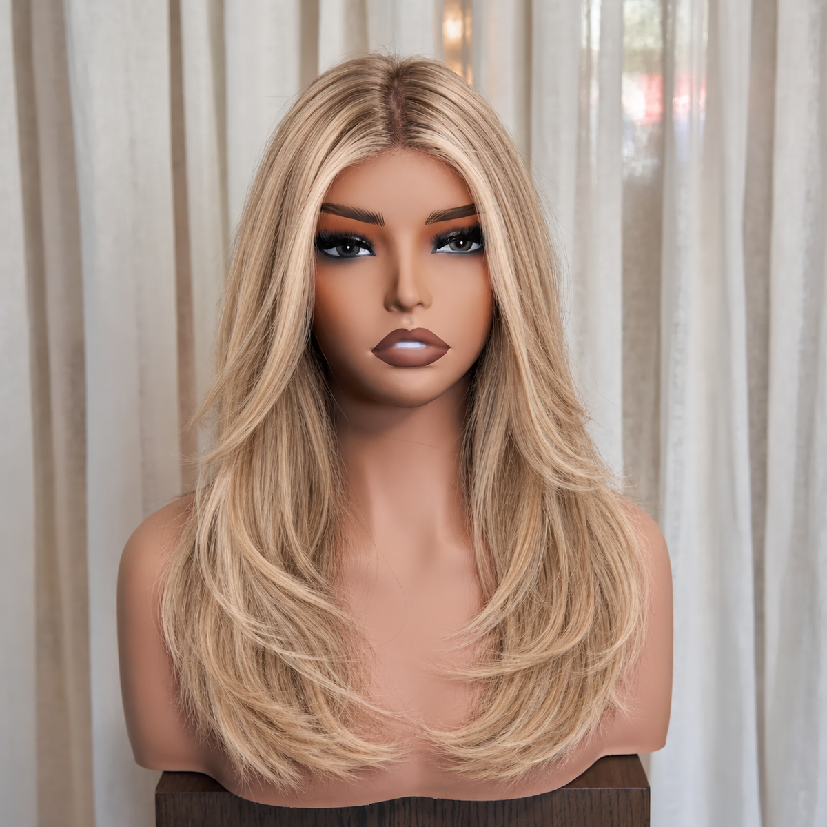 CECILIA - Golden Blonde - Mono Top Lace Front Wig