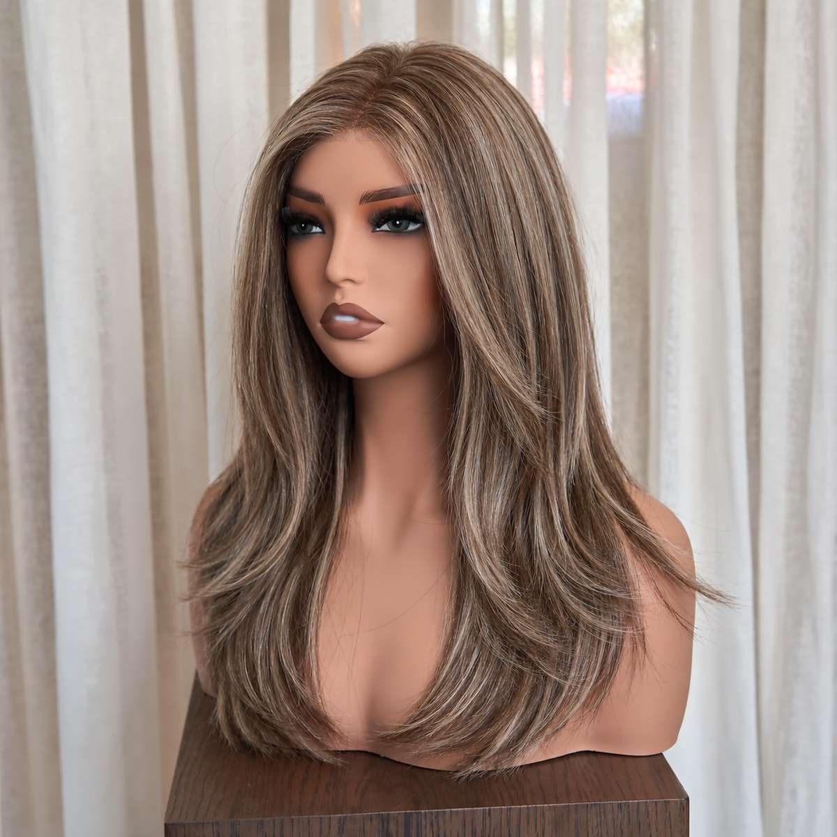 VESPER - Ash Brown - Mono Top Lace Front Wig