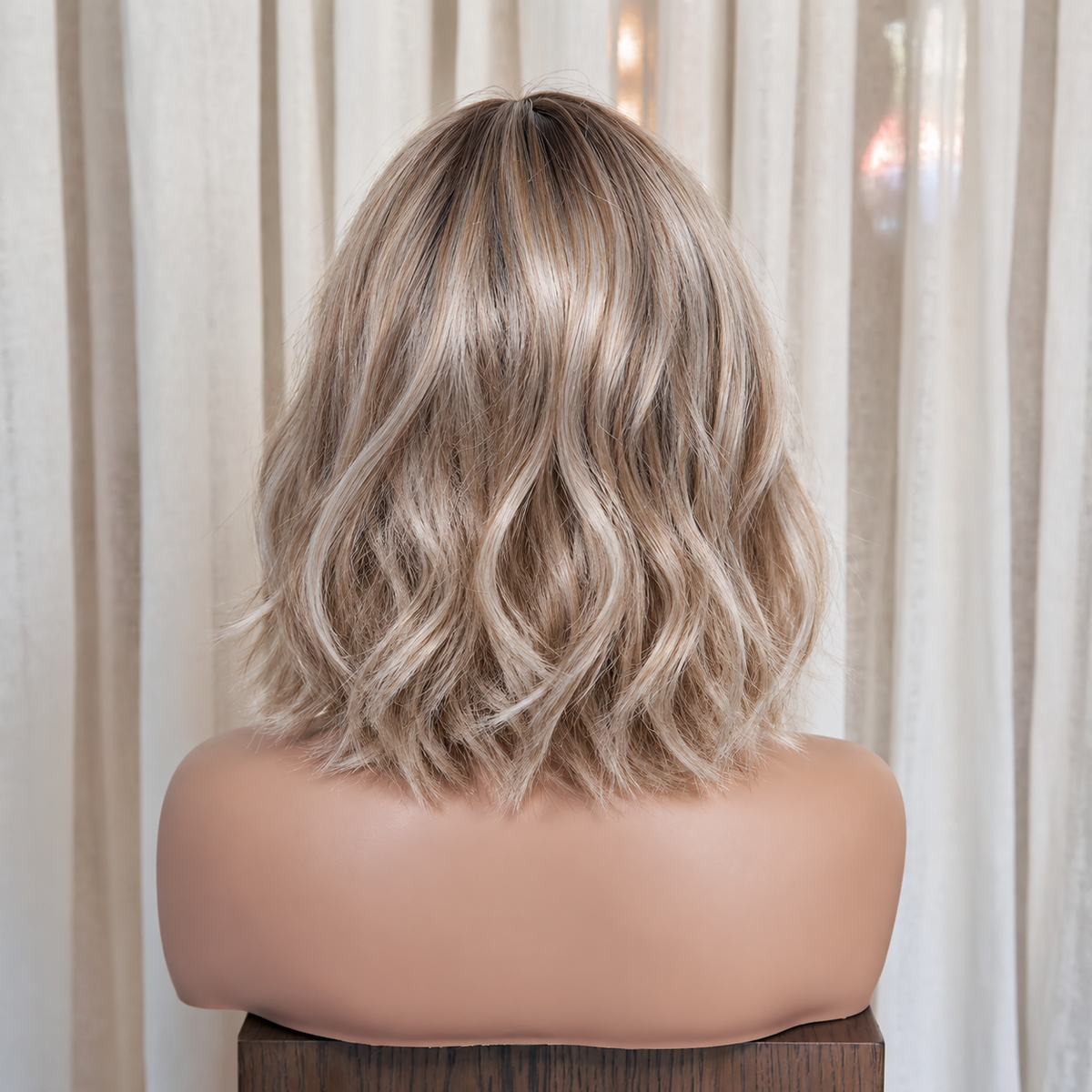 FARRAH - Rooted Ash Blonde - Mono Top Lace Front Wig