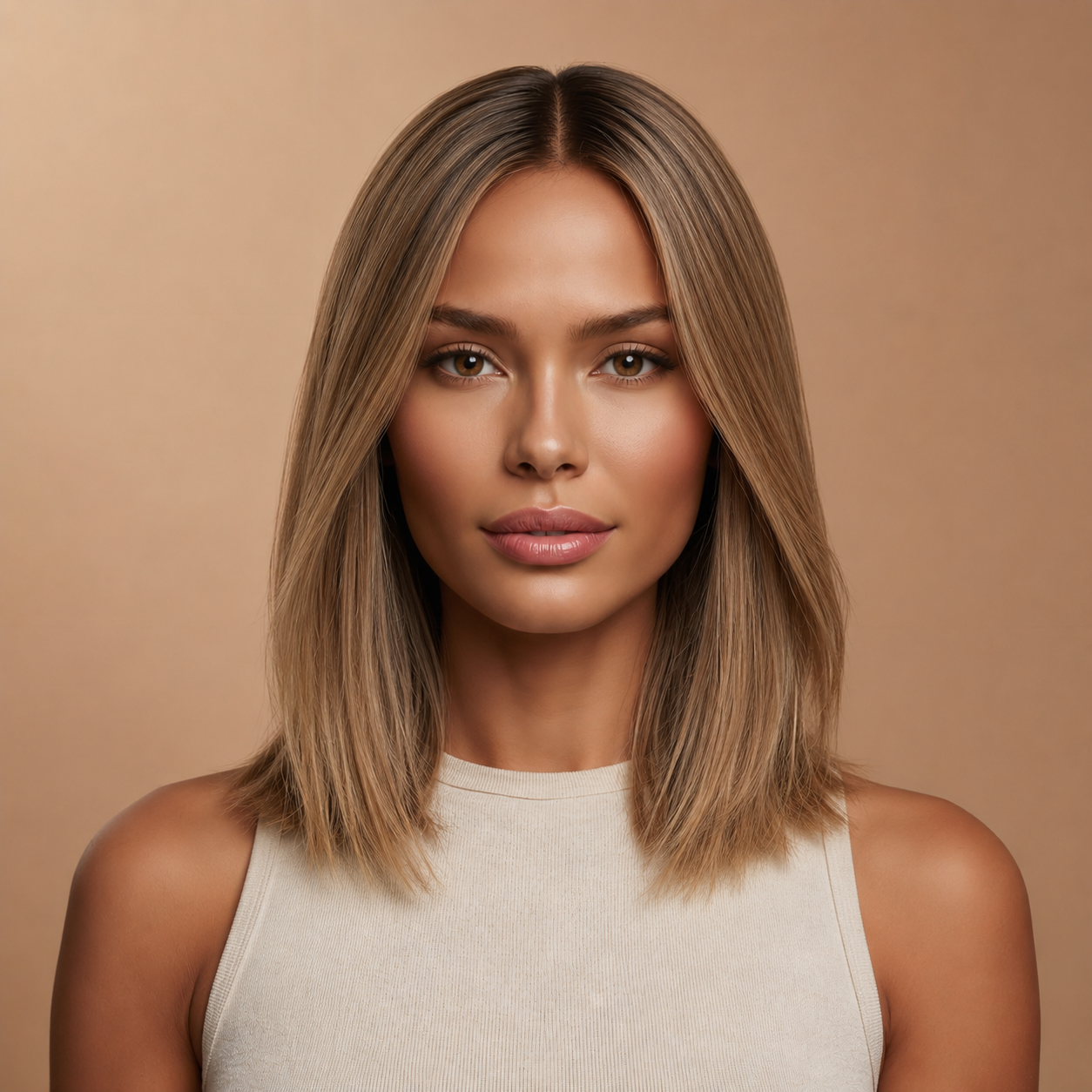 Shoulder Length Dark Blonde 13x6 Lace Front Wig - MARKETPLACE