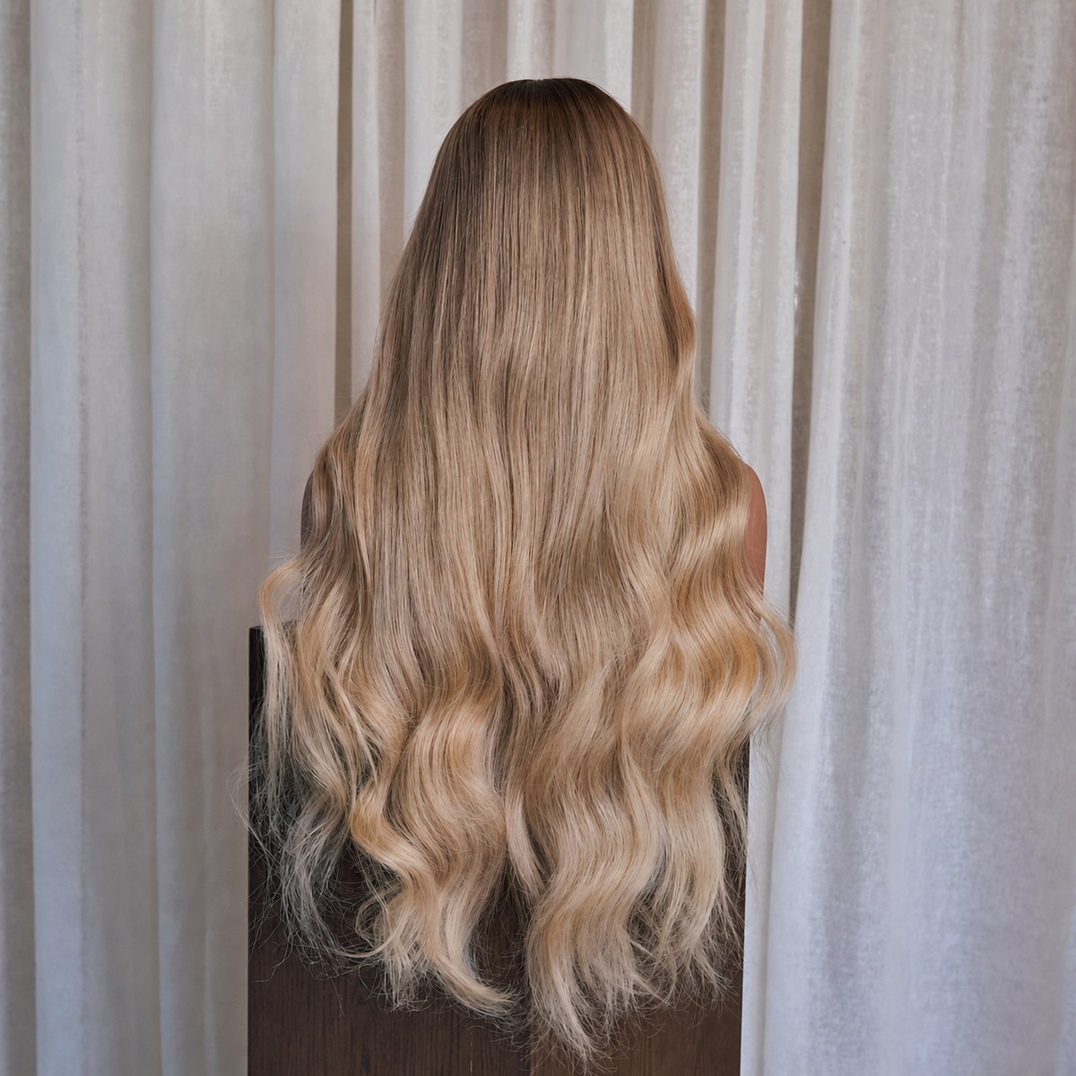 Soft Wavy Honey Brown Wig | Milk & Honey Wigs