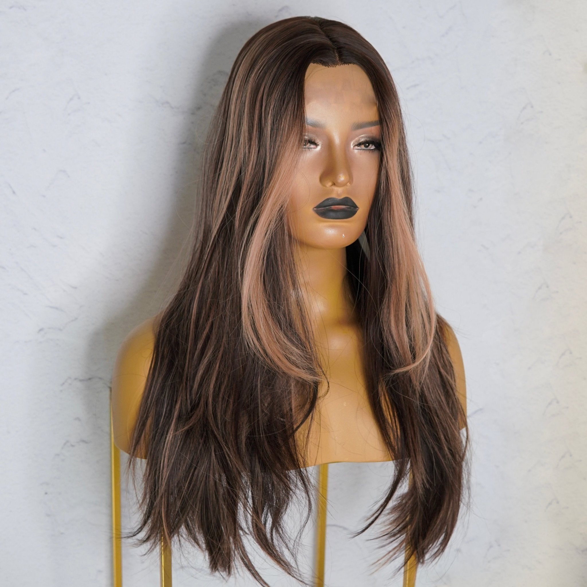 ABIGAIL Brown Ombre Lace Front Wig | Milk & Honey Wigs