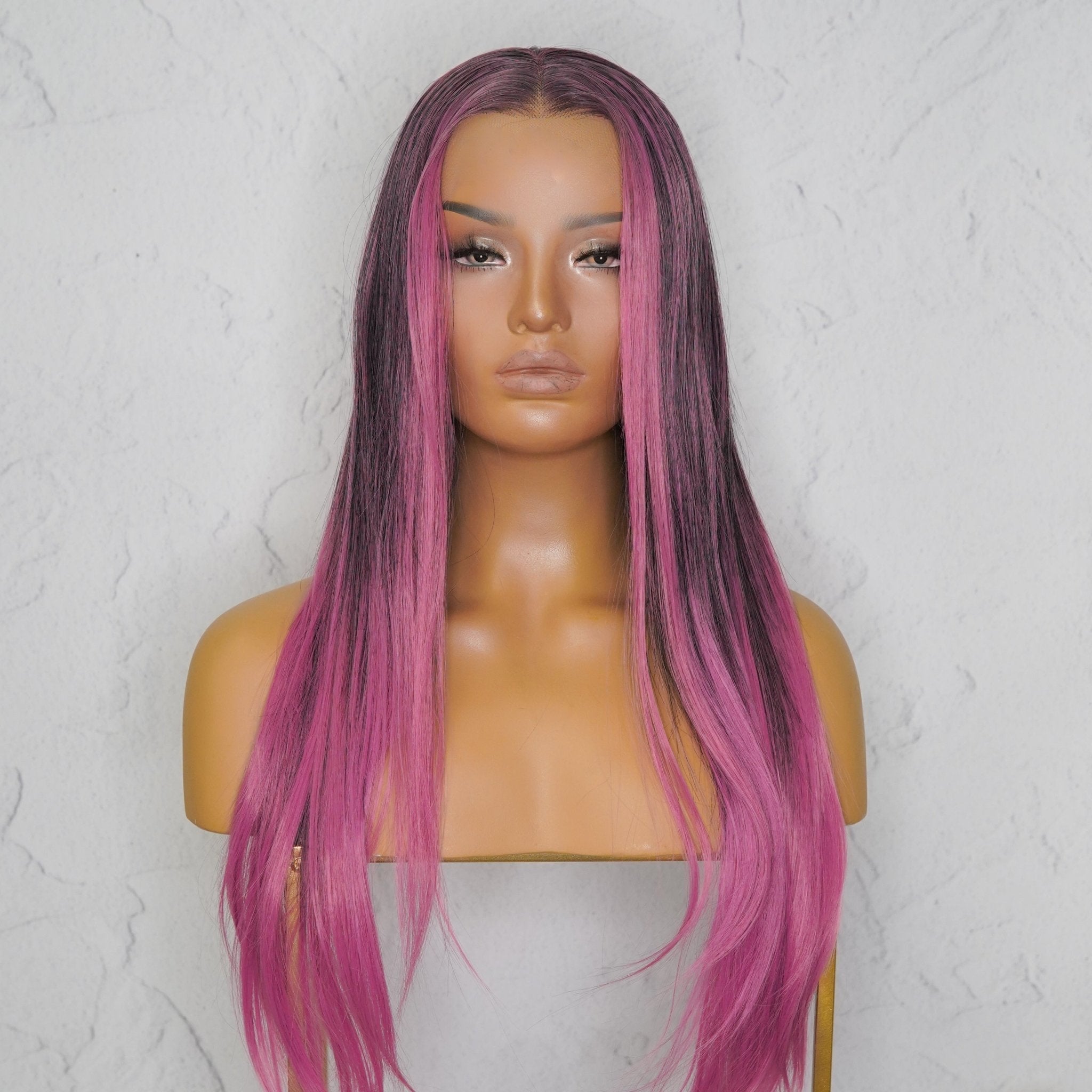 ALICIA - Ombre Purple - Lace Front Wig | Purple, 26 Inch, 13x4 Lace Front, Synthetic Hair | Milk & Honey Wigs