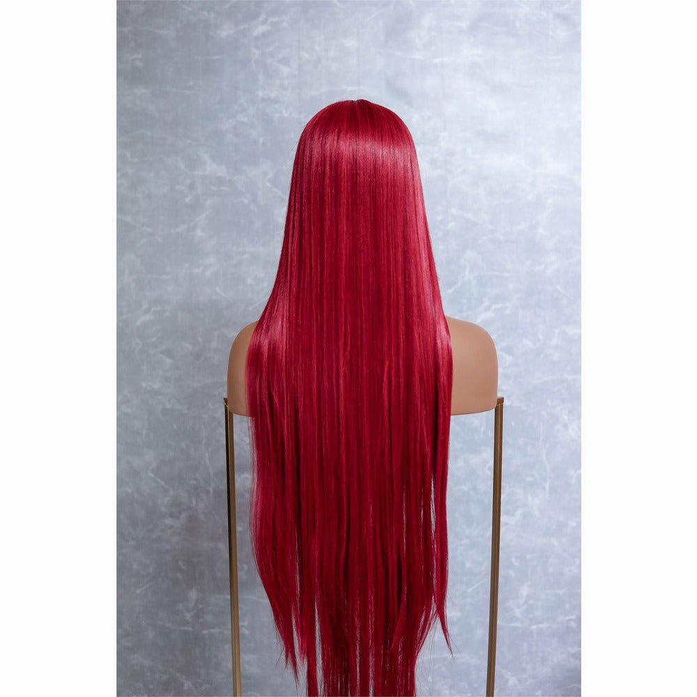 ARIEL - Red - Lace Front Wig | Red, 28 Inch+, T-Part Lace Front, Synthetic Hair | Milk & Honey Wigs
