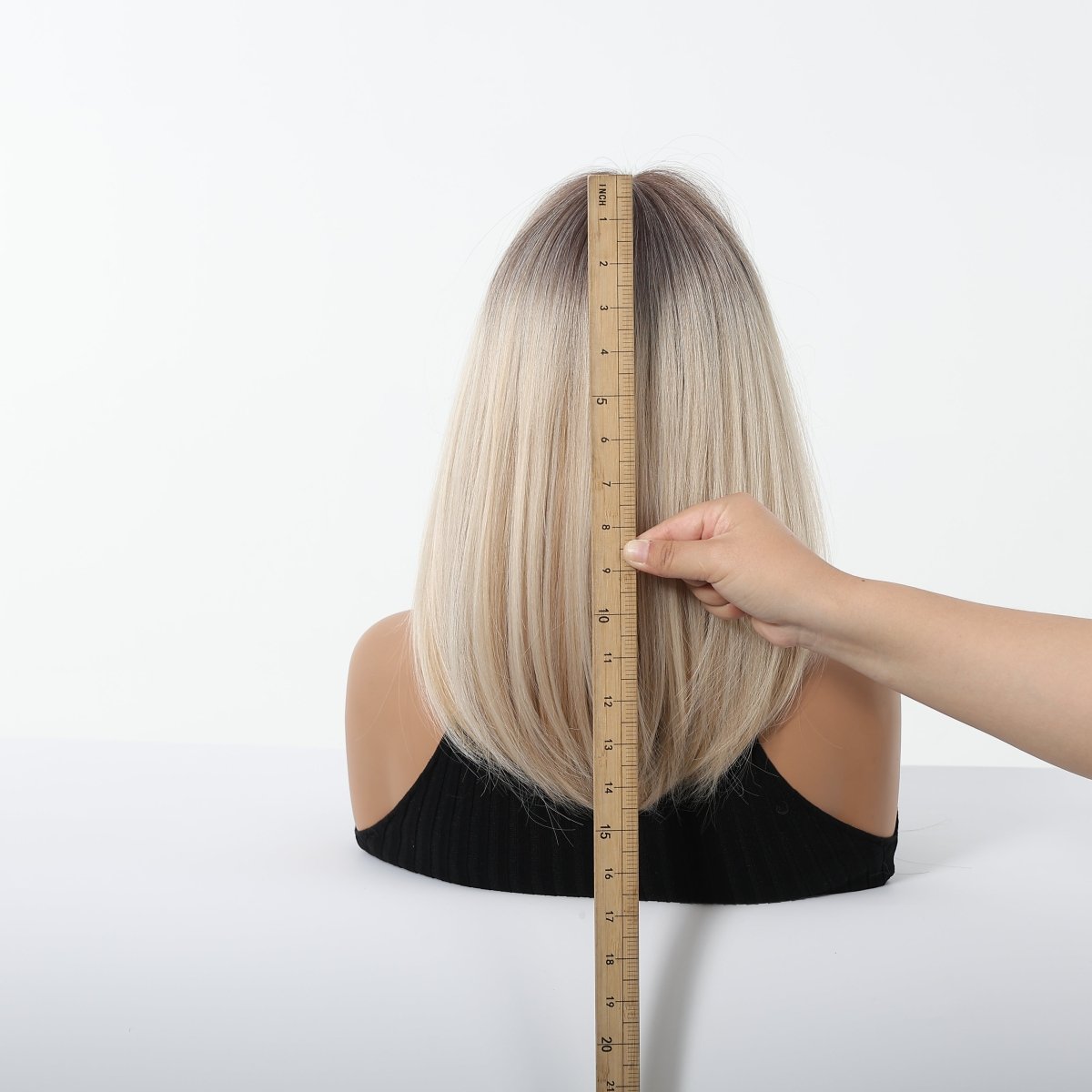 Ash Blonde Ombre with Soft Fringe Wig- MARKETPLACE | Blonde, Fringe, Synthetic Hair | Milk & Honey Wigs