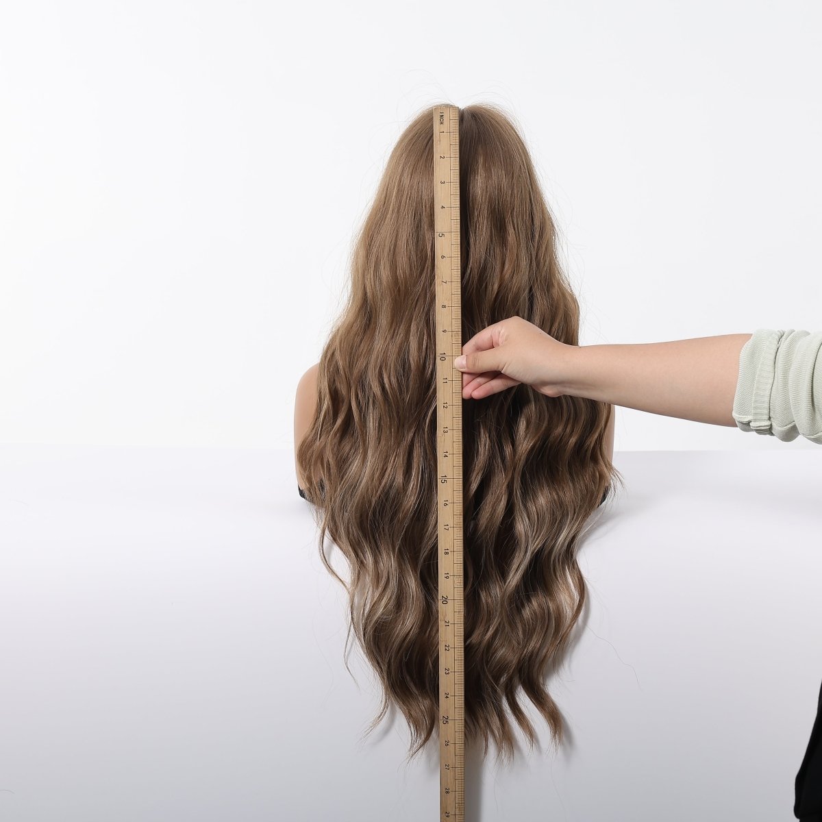 Ash Brown Wavy Wig - MARKETPLACE | Black, Fringe, Synthetic Hair | Milk & Honey Wigs