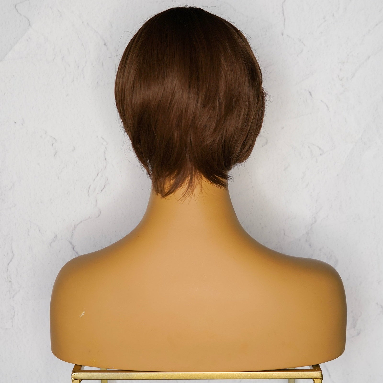 BRIDE Caramel Brown Pixie Cut Fringe Wig | Milk & Honey Wigs