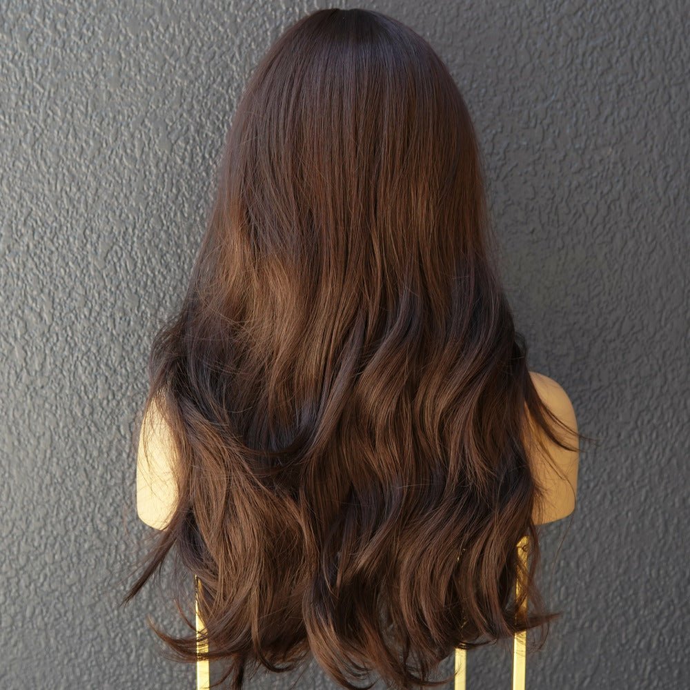 CAPRI - Dark Brown - Fringe Wig | Brown, 24 Inch, Fringe, Synthetic Hair | Milk & Honey Wigs