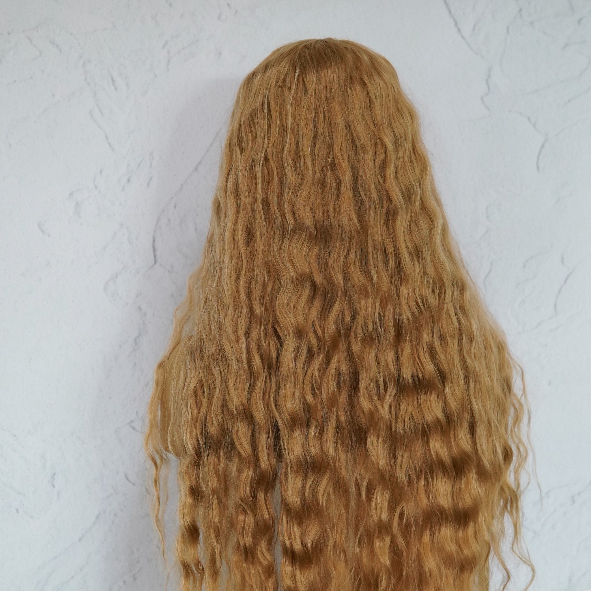 CARDI - Caramel - Lace Front Wig | Blonde, 28 Inch+, T-Part Lace Front, Synthetic Hair | Milk & Honey Wigs