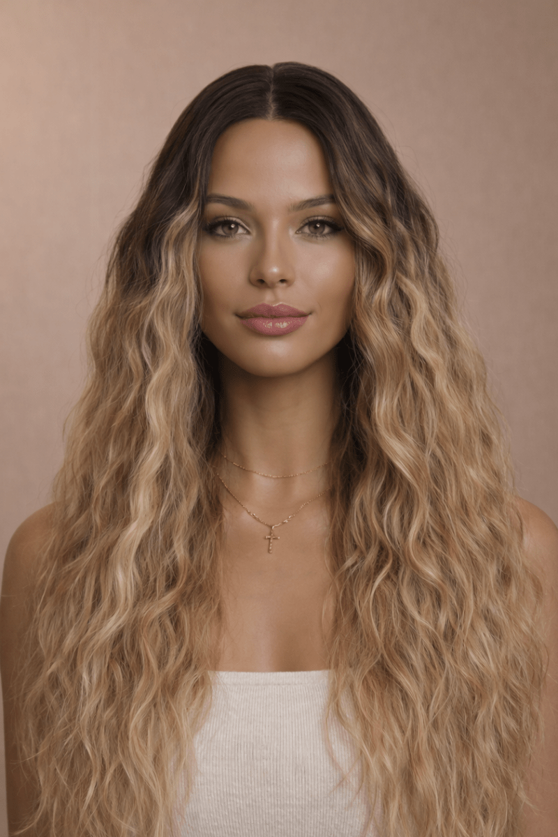 CARDI - Ombre Brown - Lace Front Wig - Milk & Honey Wigs