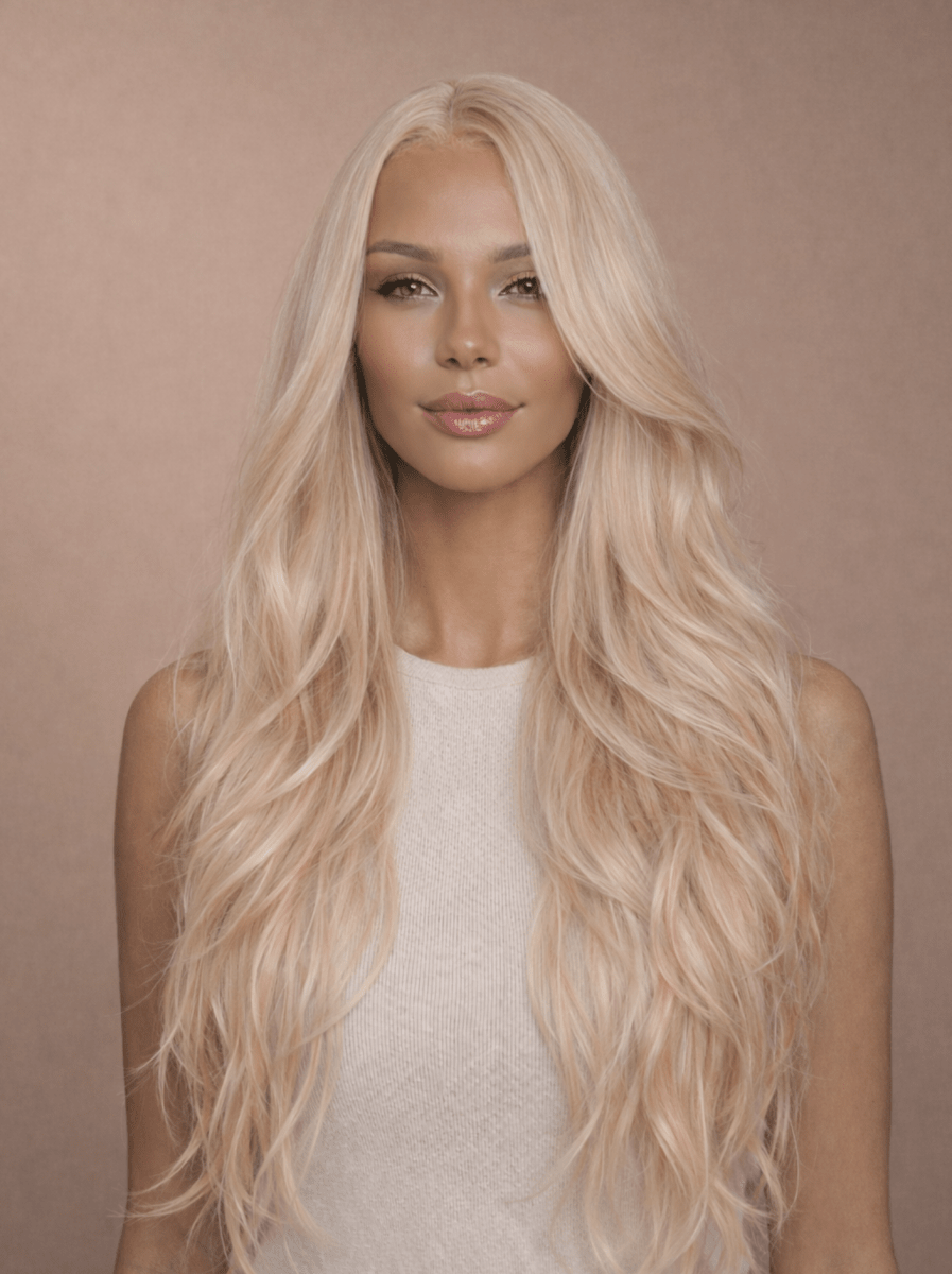 CORI - Sunkissed Blonde - Lace Front Wig | Blonde, 26 Inch, 13x6 Lace Front, Synthetic Hair | Milk & Honey Wigs