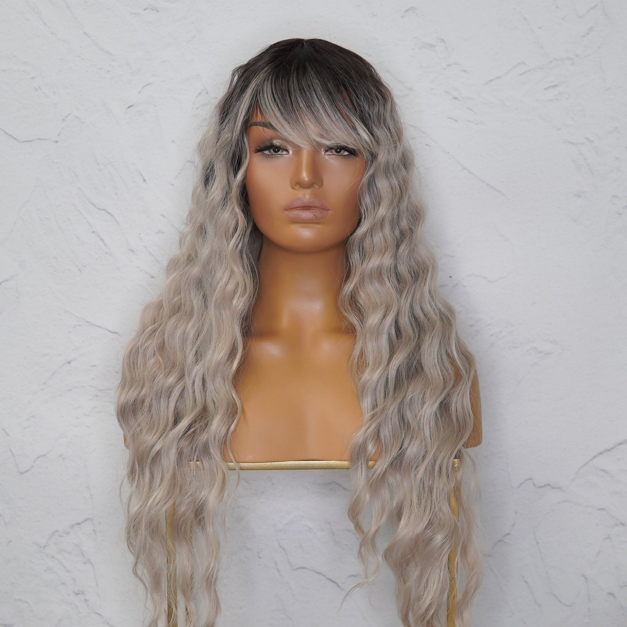 ELEANOR Grey Ombre Lace Front Wig | Milk & Honey Wigs