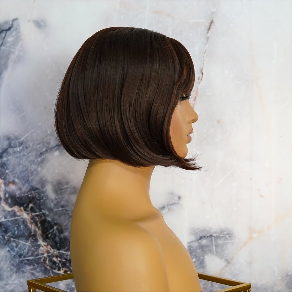 ELLE Dark Brown Fringe Wig | Milk & Honey Wigs