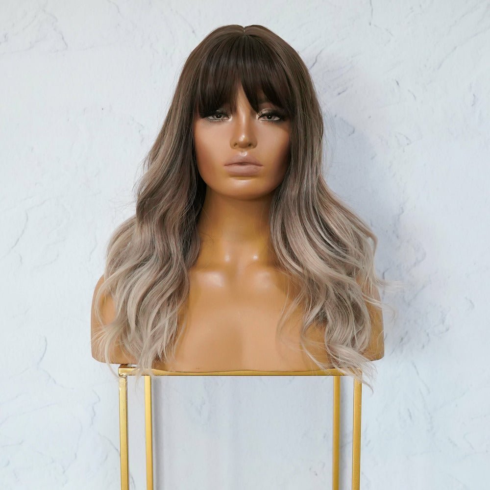 ERIN Brown Ombre Fringe Wig - Milk & Honey Wigs