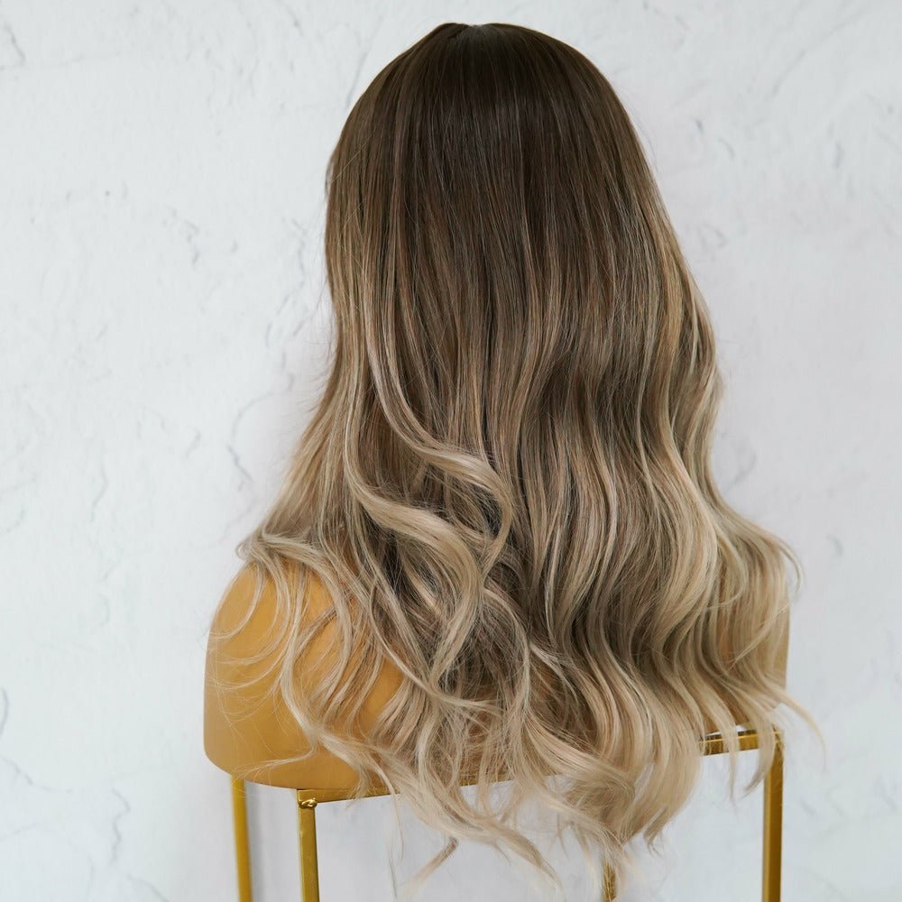 ERIN Brown Ombre Fringe Wig - Milk & Honey Wigs