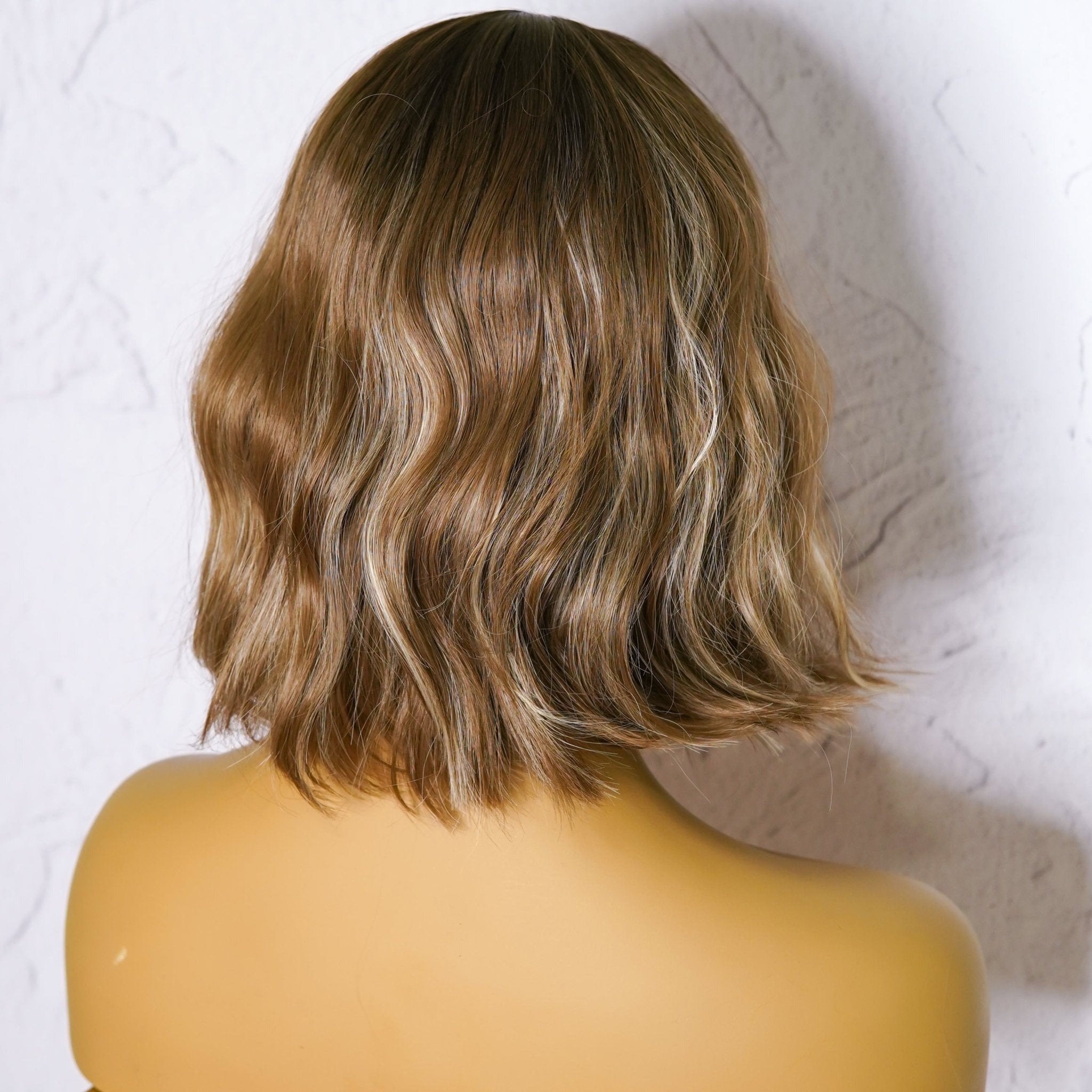 HARLOW - Brown Highlight - Fringe Wig | Brown, 12 Inch & Shorter, Fringe, Synthetic Hair | Milk & Honey Wigs