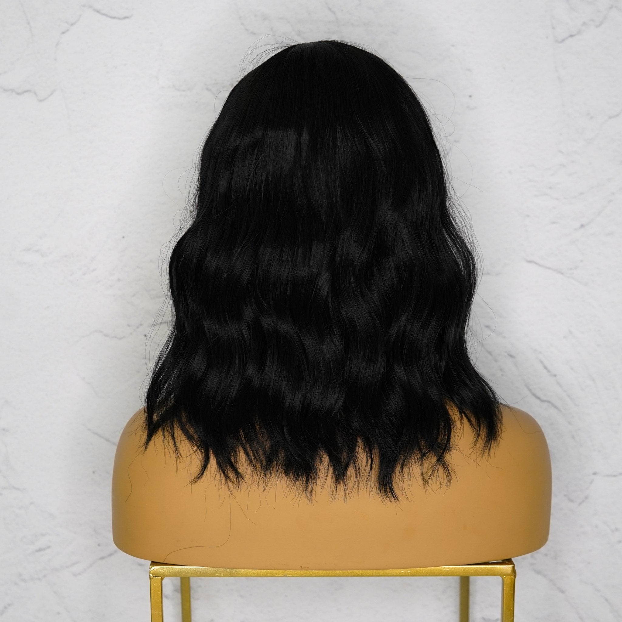 HAYLEY - Black Bob - Fringe Wig | Black, 12 Inch & Shorter, Fringe, Synthetic Hair | Milk & Honey Wigs