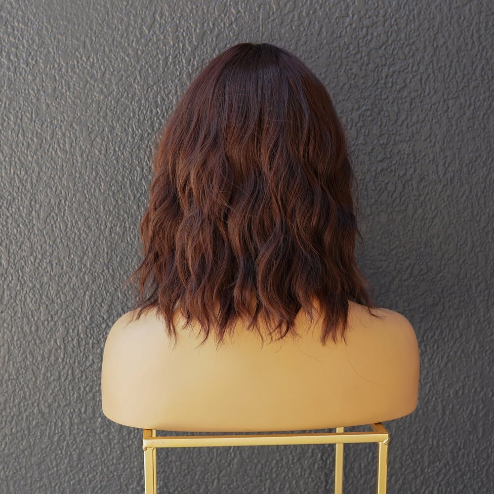 HAYLEY Brown Bob Fringe Wig - Milk & Honey Wigs