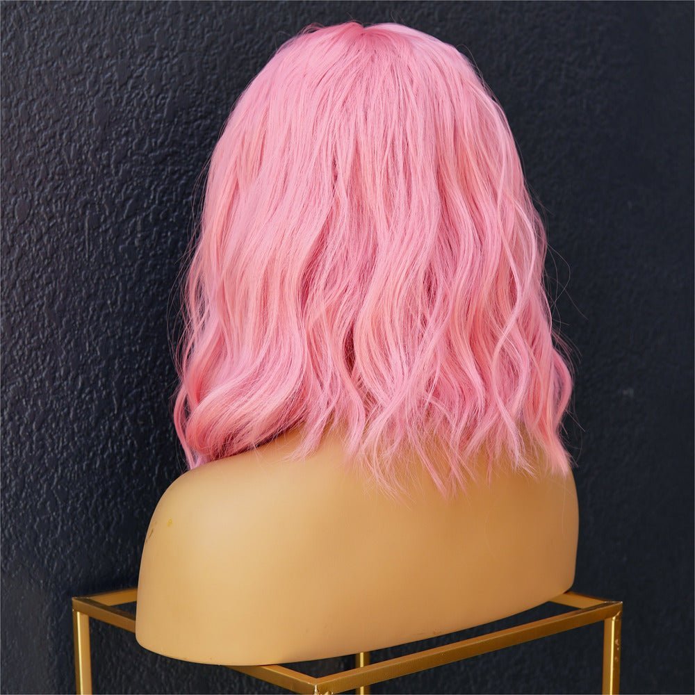 HAYLEY - Pink Bob - Fringe Wig | Pink, 14 Inch, Fringe, Synthetic Hair | Milk & Honey Wigs