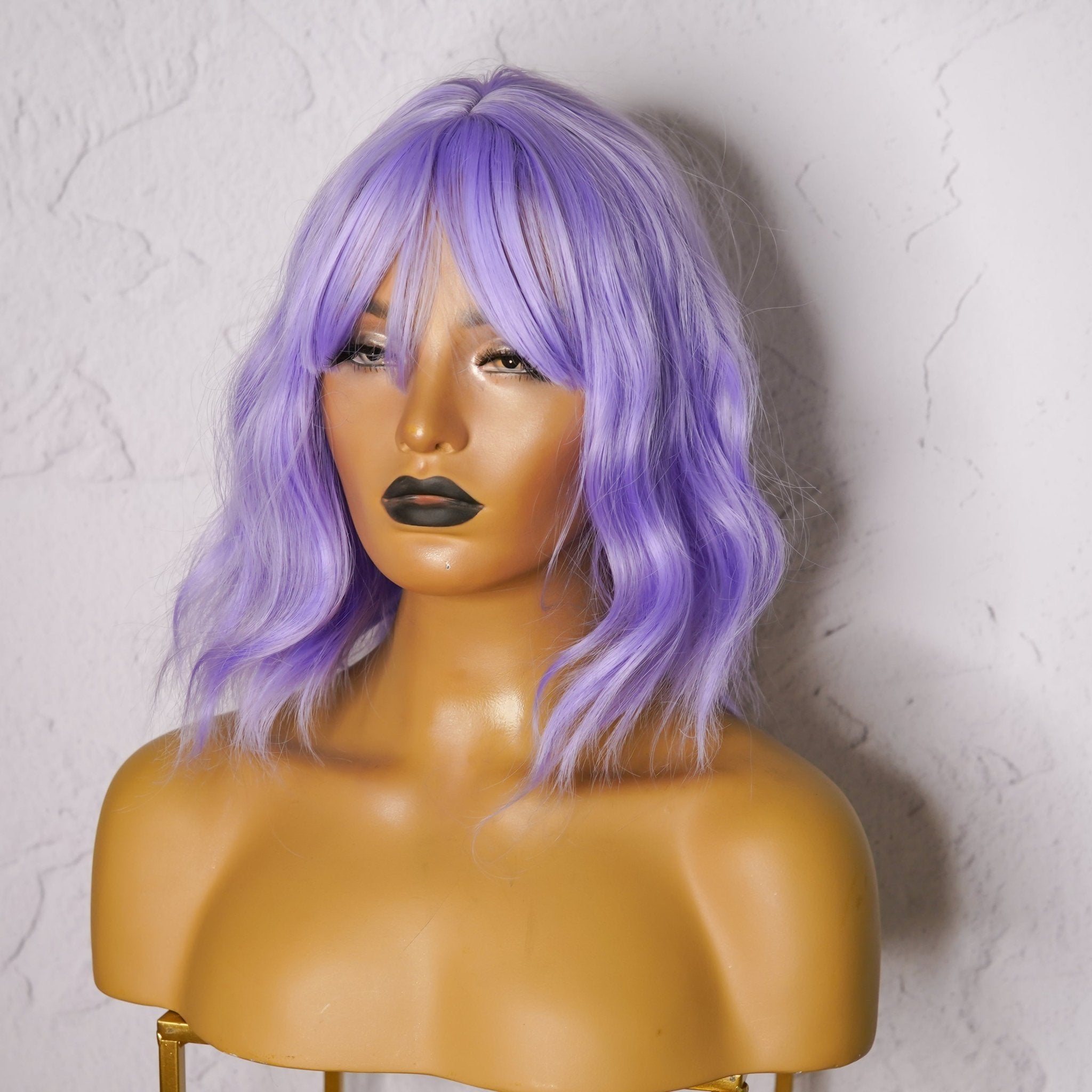 HAYLEY - Purple - Fringe Wig | Purple, 12 Inch & Shorter, Fringe, Synthetic Hair | Milk & Honey Wigs