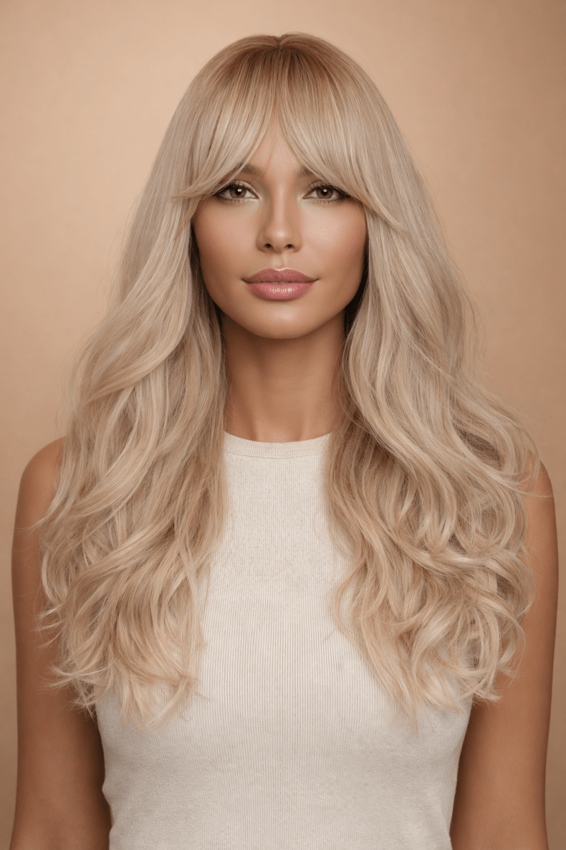 HEIDI - Blonde Ombre - Fringe Wig - Milk & Honey Wigs