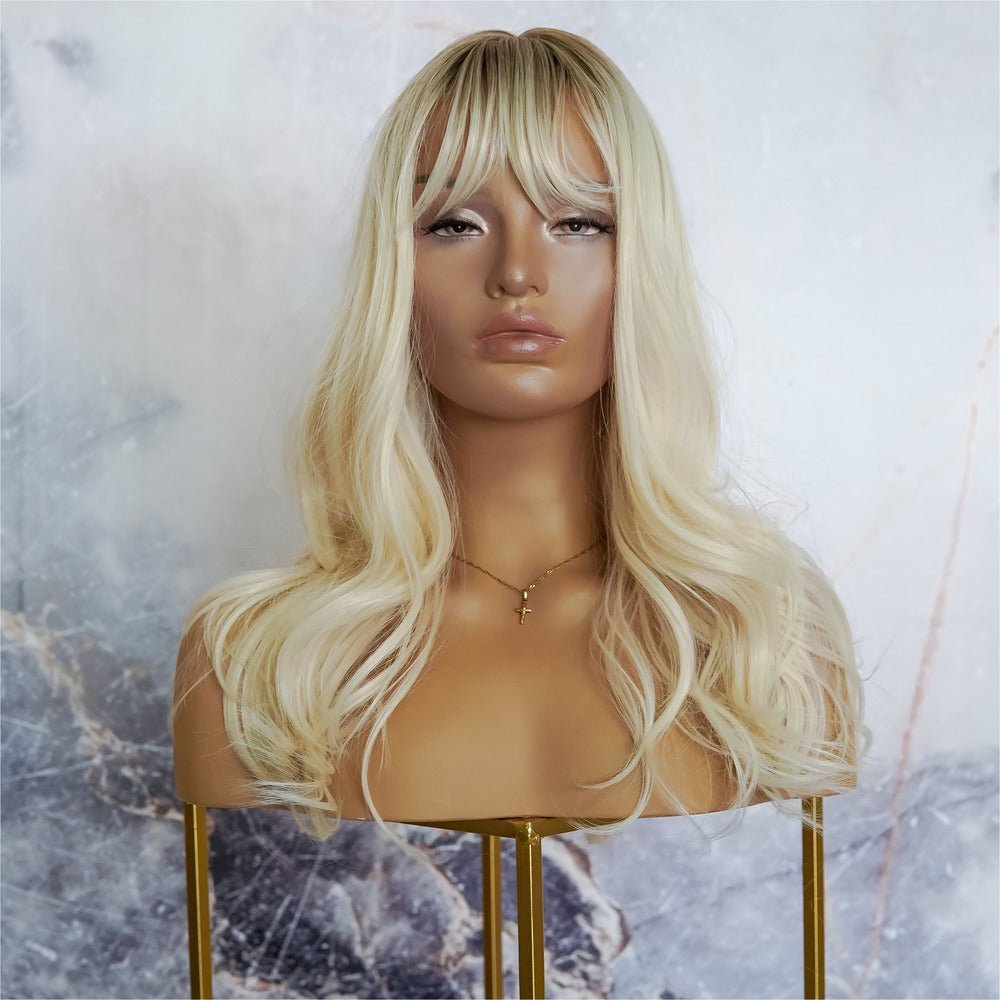 HOLLY - Ombre Blonde - Fringe Wig | Blonde, 16 Inch, Fringe, Synthetic Hair | Milk & Honey Wigs