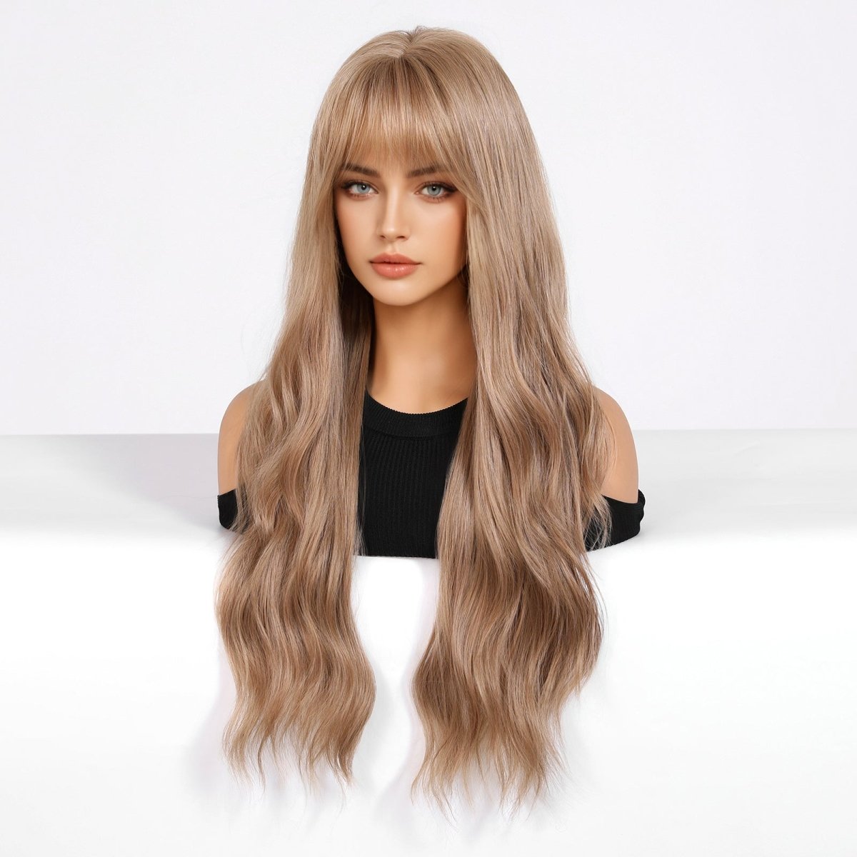 Honey blonde with Bangs Wig - MARKETPLACE | Blonde, Fringe, Synthetic Hair | Milk & Honey Wigs