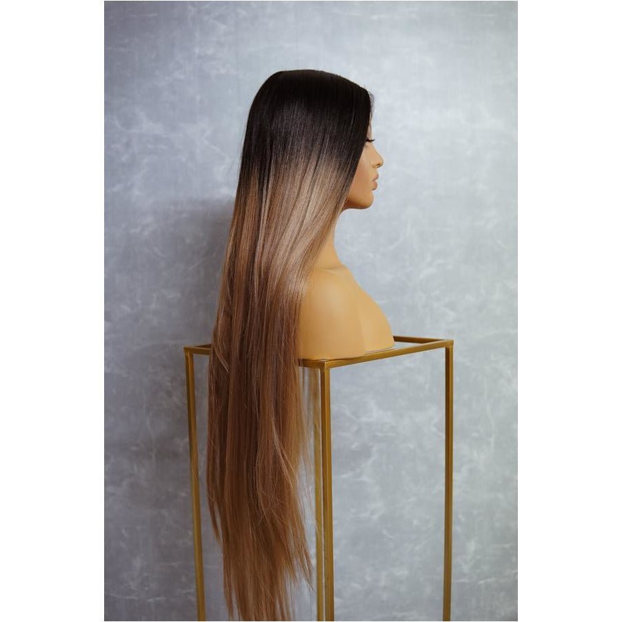 ISABELLE - Brown - Lace Front Wig | Brown, 28 Inch+, T-Part Lace Front, Synthetic Hair | Milk & Honey Wigs