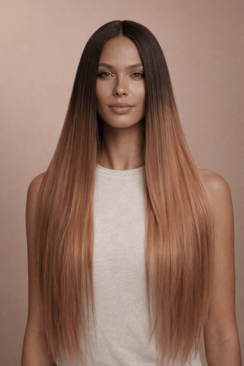 ISABELLE - Brown - Lace Front Wig | Brown, 28 Inch+, T-Part Lace Front, Synthetic Hair | Milk & Honey Wigs