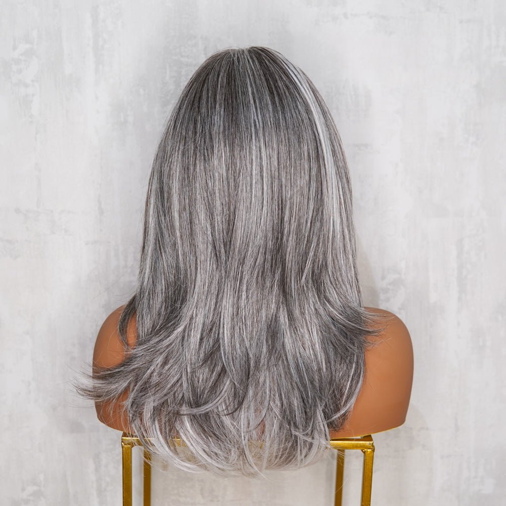 JEAN Ash Grey ( Salt & Pepper ) 13X6 Lace Front Wig | Milk & Honey Wigs