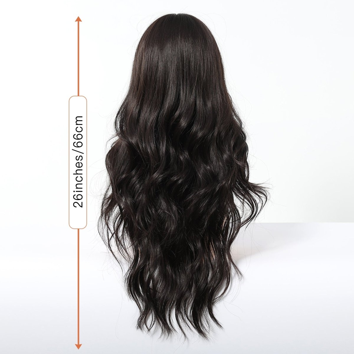 Jet Black Wavy with Full Fringe Wig - MARKETPLACE | Black, Fringe, Synthetic Hair | Milk & Honey Wigs