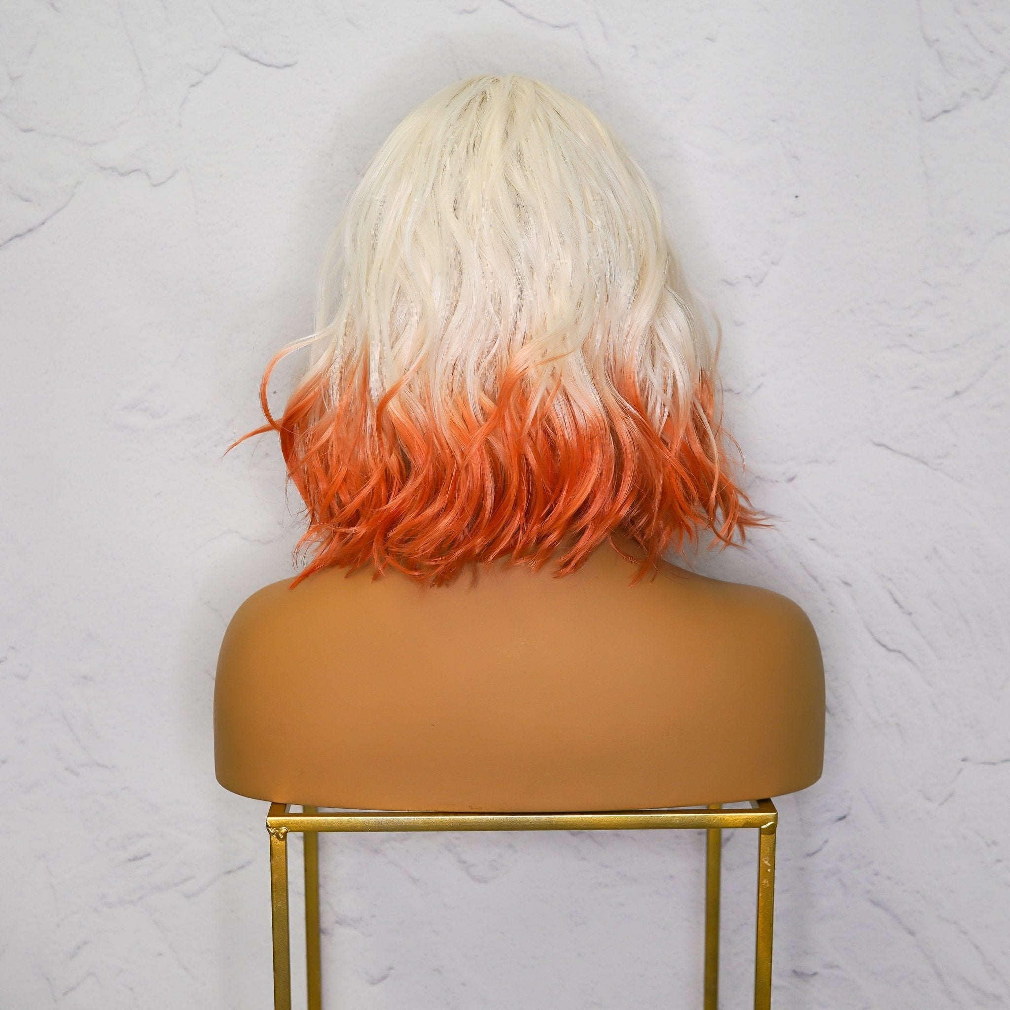 JORDAN - Ombre Orange - Fringe Wig | White, 12 Inch & Shorter, Fringe, Synthetic Hair | Milk & Honey Wigs