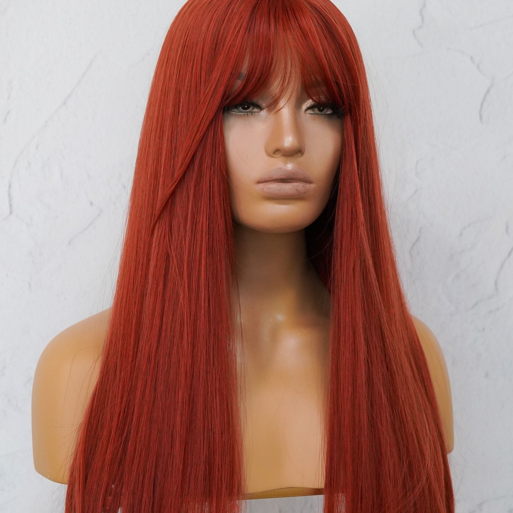 KERRY Red Fringe Wig - Milk & Honey Wigs