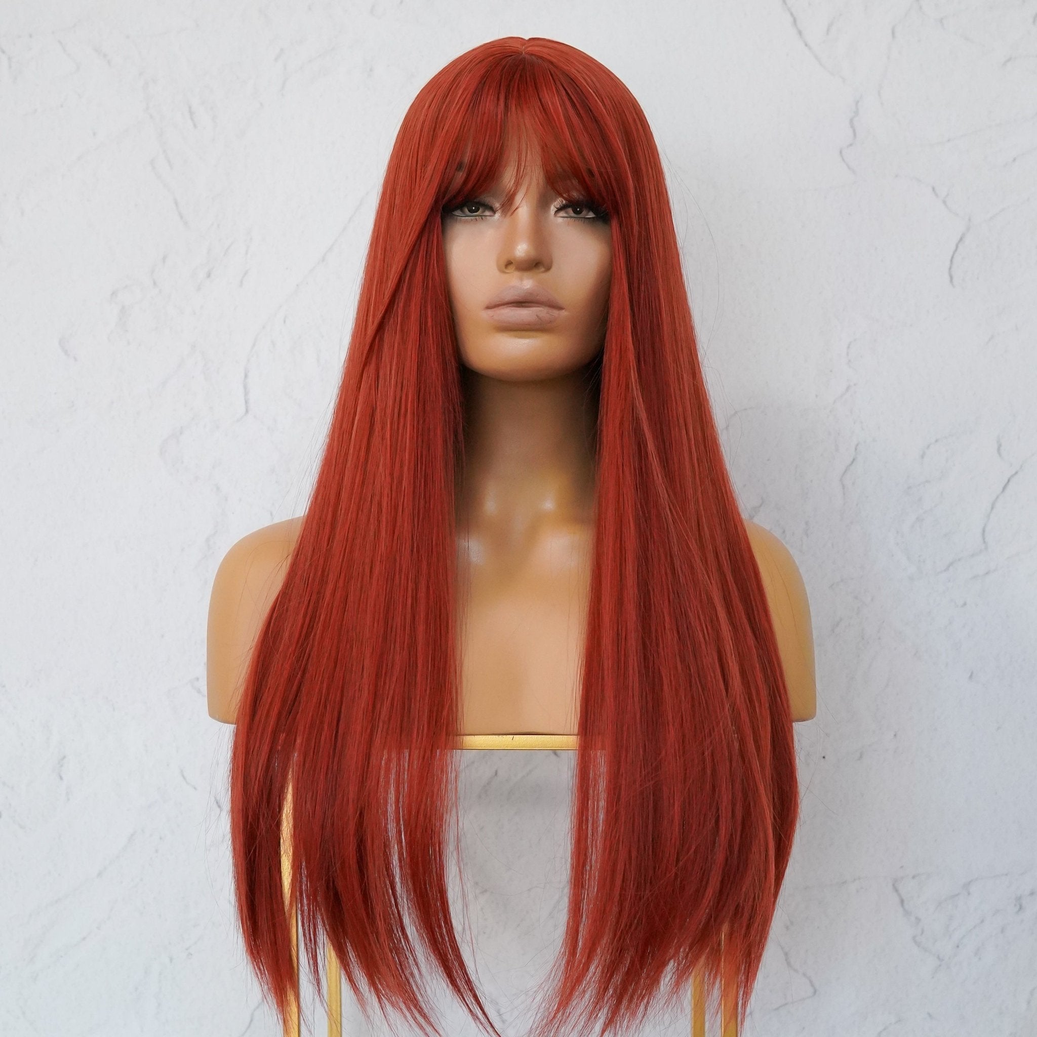 KERRY Red Fringe Wig - Milk & Honey Wigs