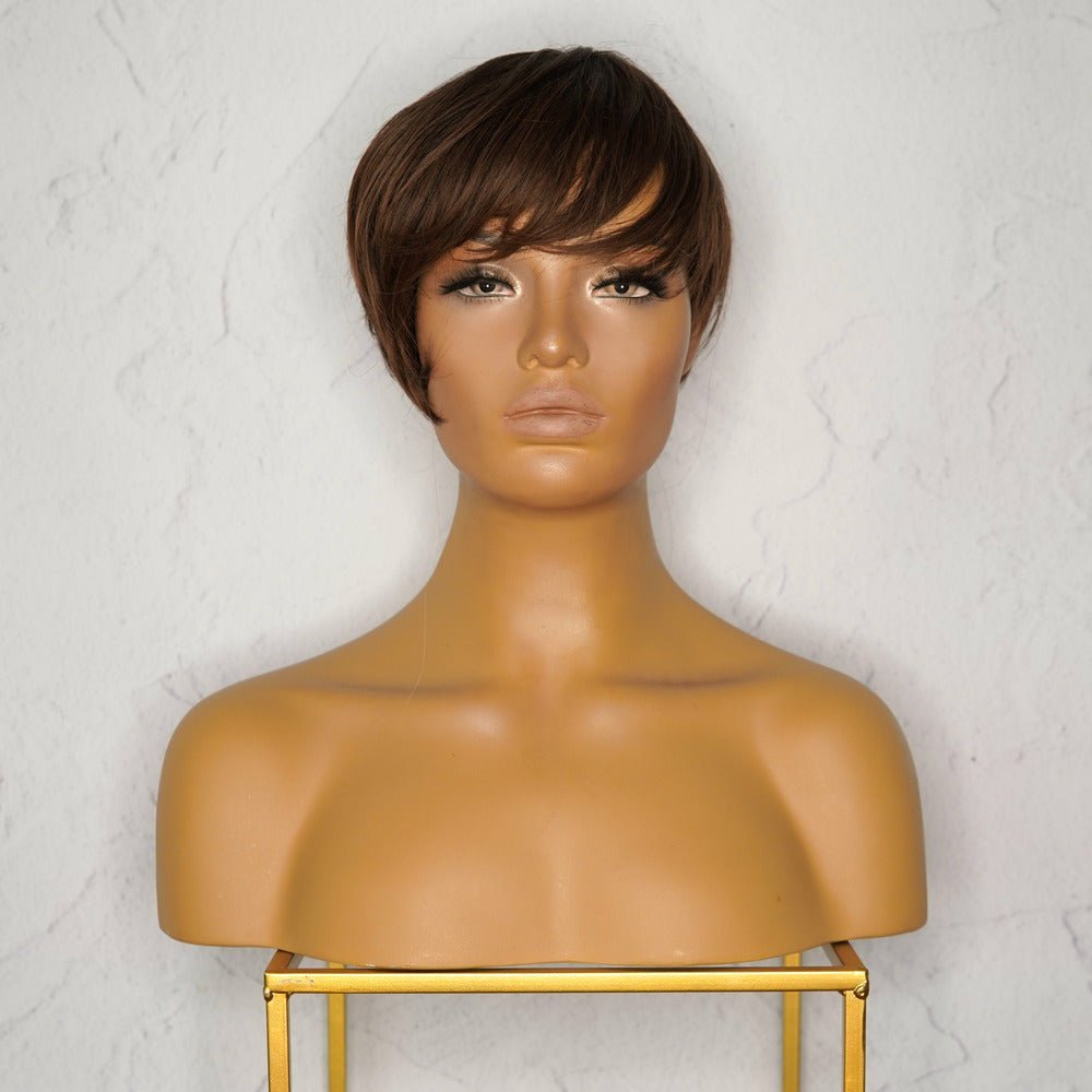 KRIS - Dark Brown - Fringe Wig | Brown, 12 Inch & Shorter, Fringe, Synthetic Hair | Milk & Honey Wigs