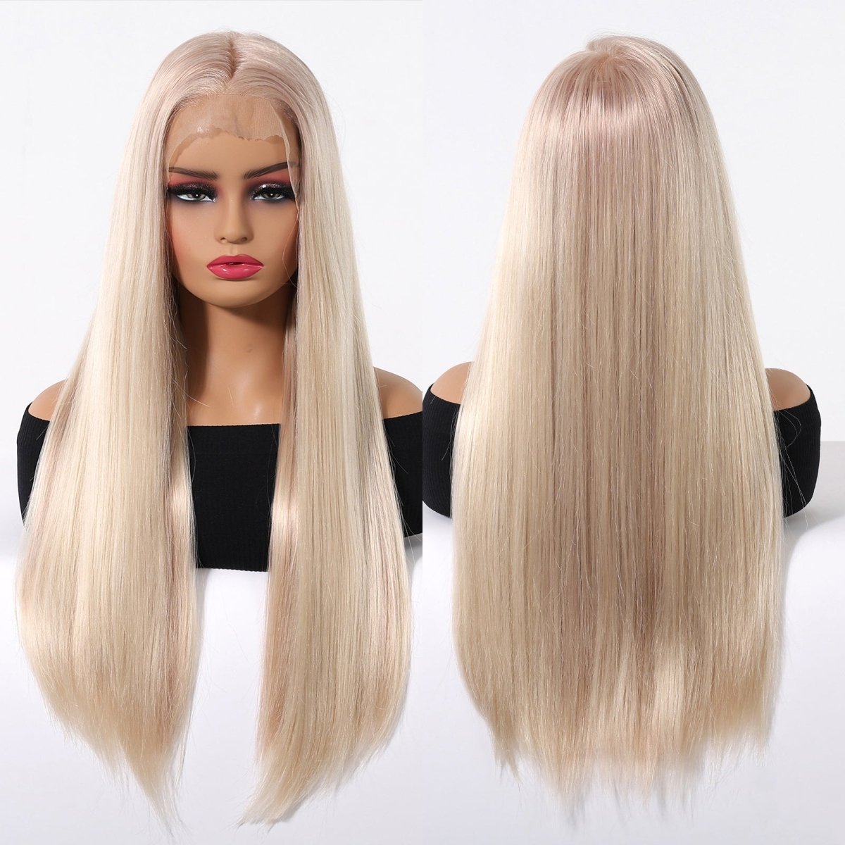 Long Blonde 13x6 Lace Front Wig - MARKETPLACE | Blonde, 13x6 Lace Front, Synthetic Hair | Milk & Honey Wigs