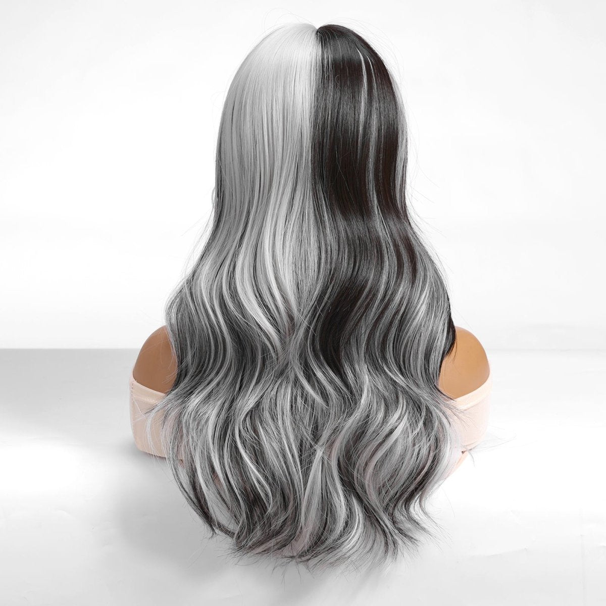 Long Wavy Ombre Wig- MARKETPLACE | Grey, Fringe, Synthetic Hair | Milk & Honey Wigs