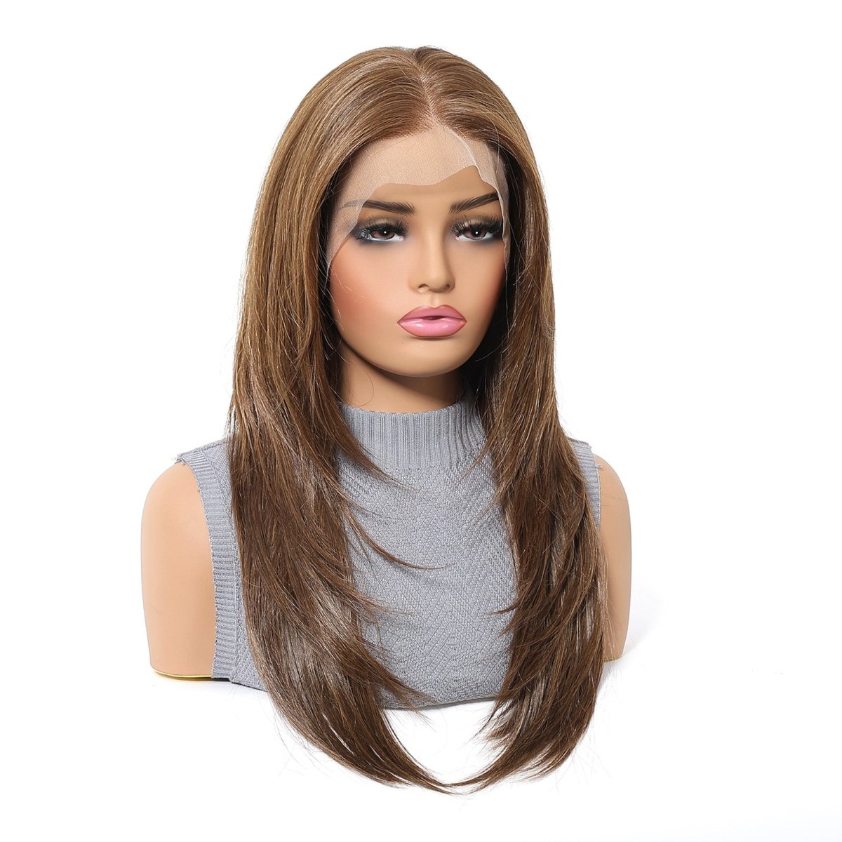 Medium Brown 13x6 Lace Front Wig - MARKETPLACE | Brown, 13x6 Lace Front, Synthetic Hair | Milk & Honey Wigs