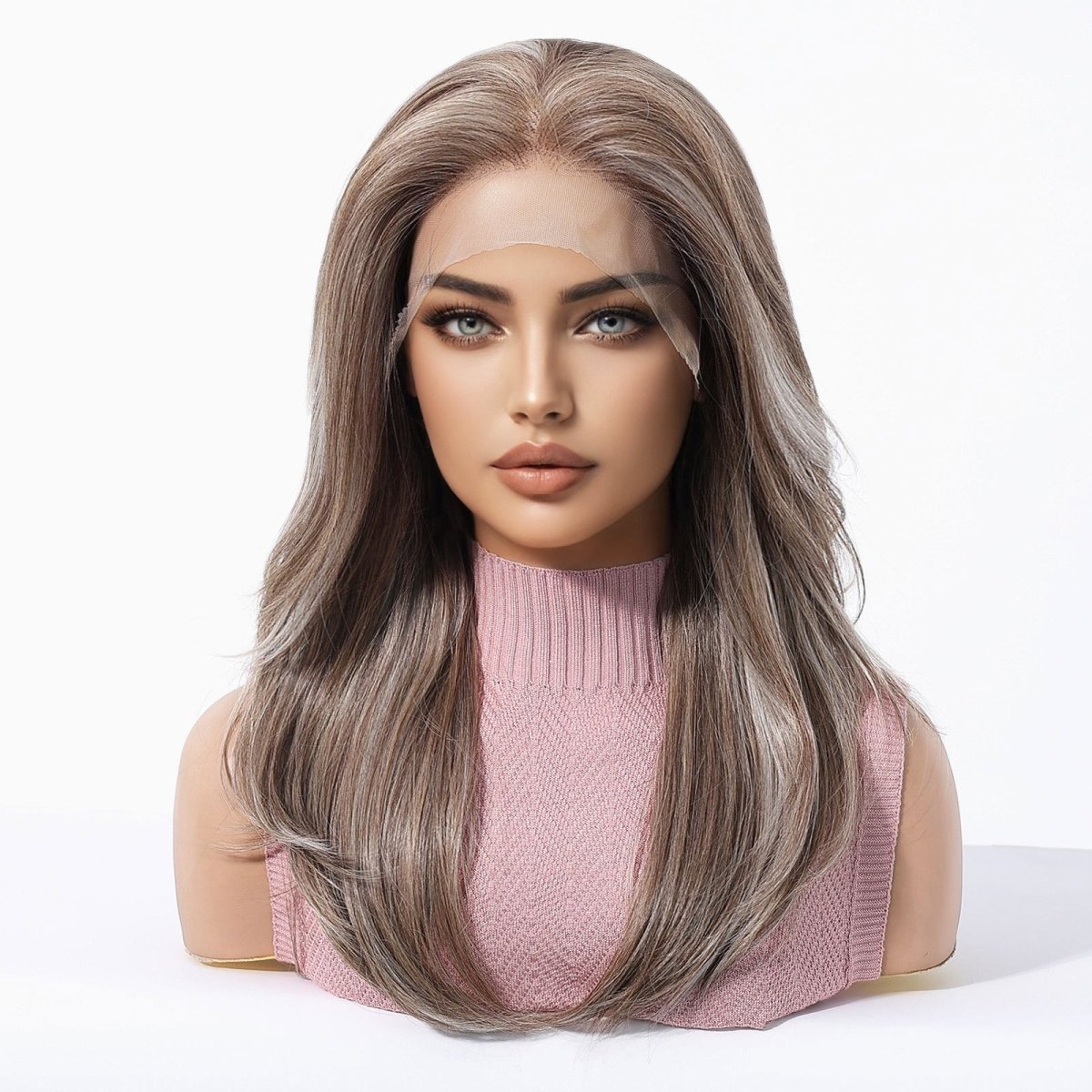 Mixed Dark Blonde 13x6 Lace Front Wig - MARKETPLACE | Brown, 13x6 Lace Front, Synthetic Hair | Milk & Honey Wigs