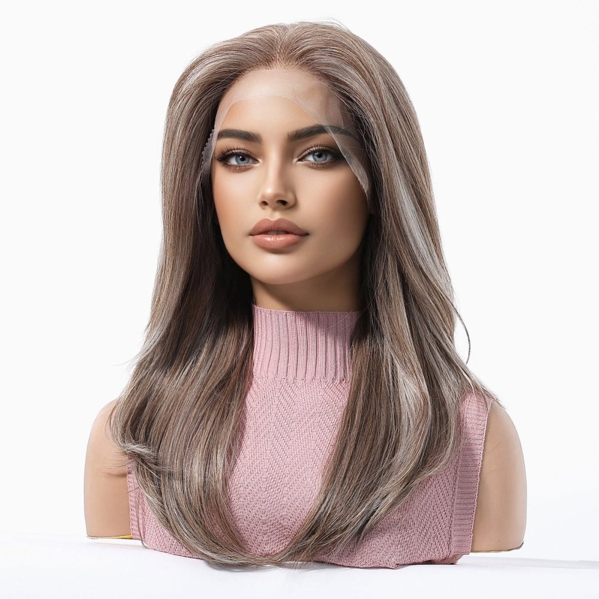 Mixed Dark Blonde 13x6 Lace Front Wig - MARKETPLACE | Brown, 13x6 Lace Front, Synthetic Hair | Milk & Honey Wigs