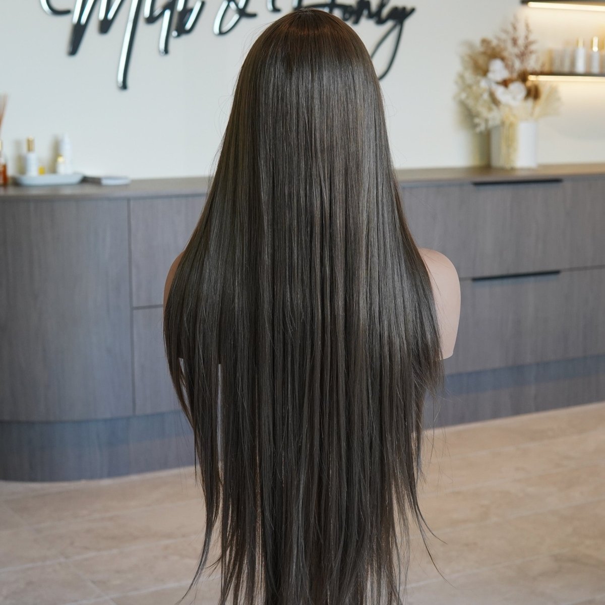 MONTANA - Medium Brown - Fringe Wig | Brown, 28 Inch+, Fringe, Synthetic Hair | Milk & Honey Wigs