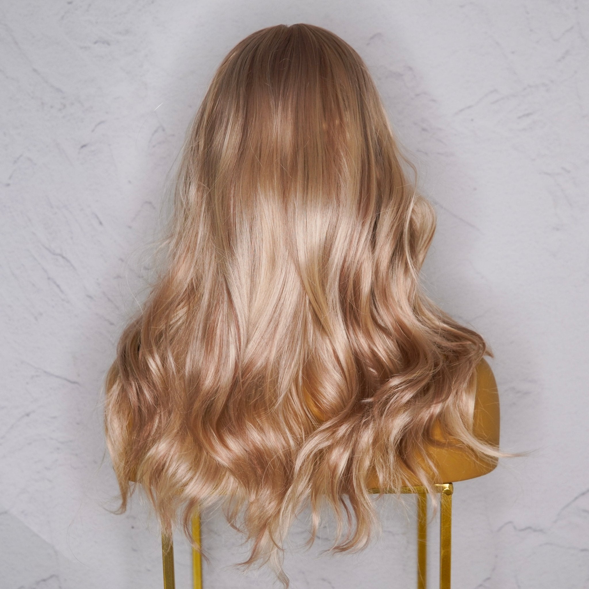 NAOMI - Honey Blonde - Lace Front Wig | Blonde, 20 Inch, T-Part Lace Front, Synthetic Hair | Milk & Honey Wigs