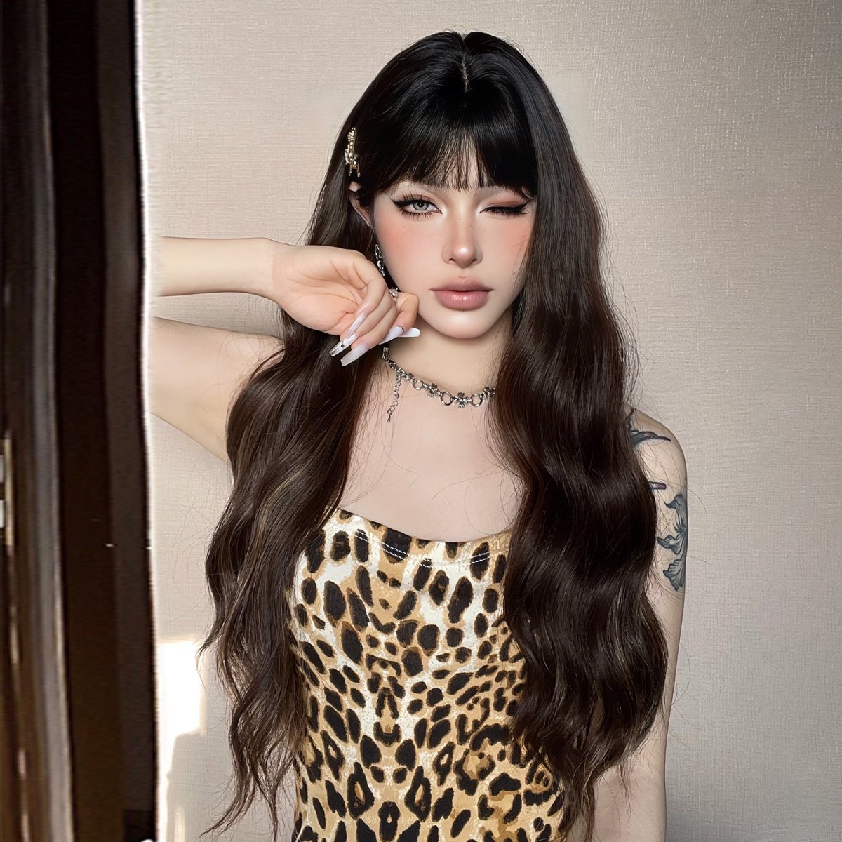 Natural Black Wavy Wig - MARKETPLACE | Black, Fringe, Synthetic Hair | Milk & Honey Wigs