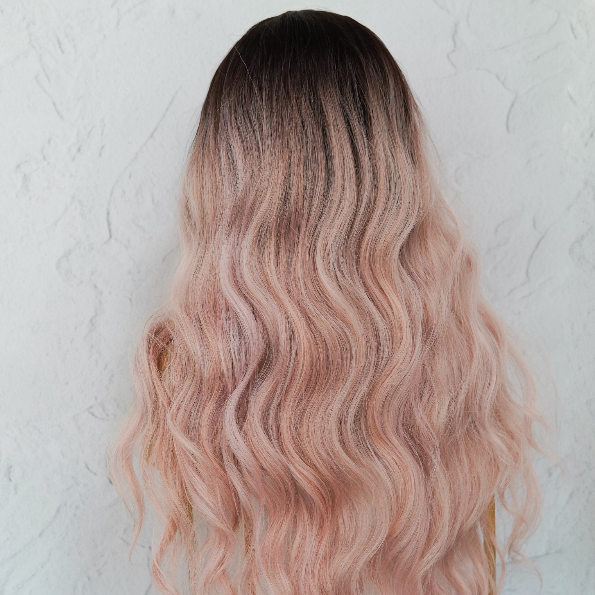 NERA - Ombre Pink - Lace Front Wig | Pink, 28 Inch+, T-Part Lace Front, Synthetic Hair | Milk & Honey Wigs
