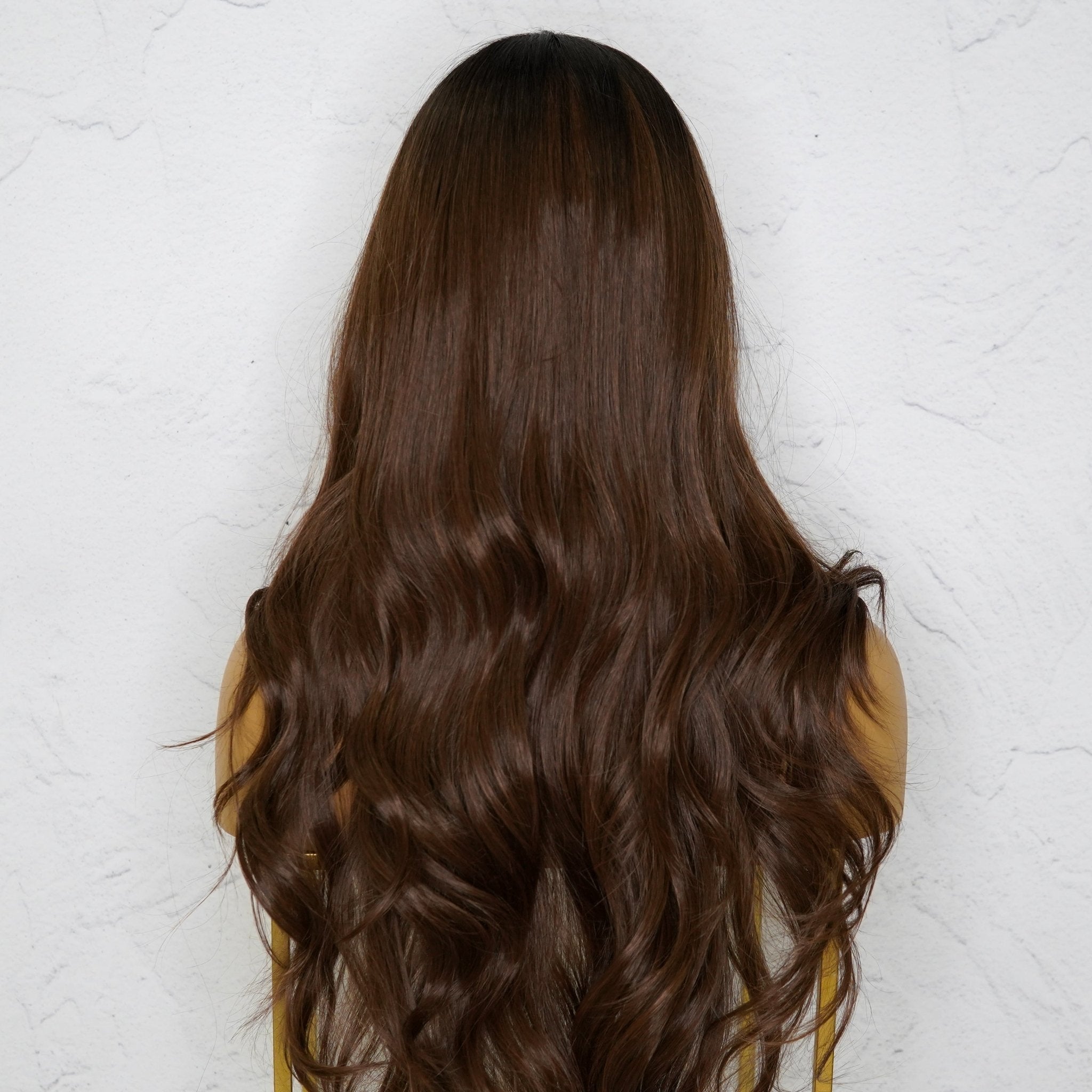 PETA Dark Brown Lace Front Wig - Milk & Honey Wigs
