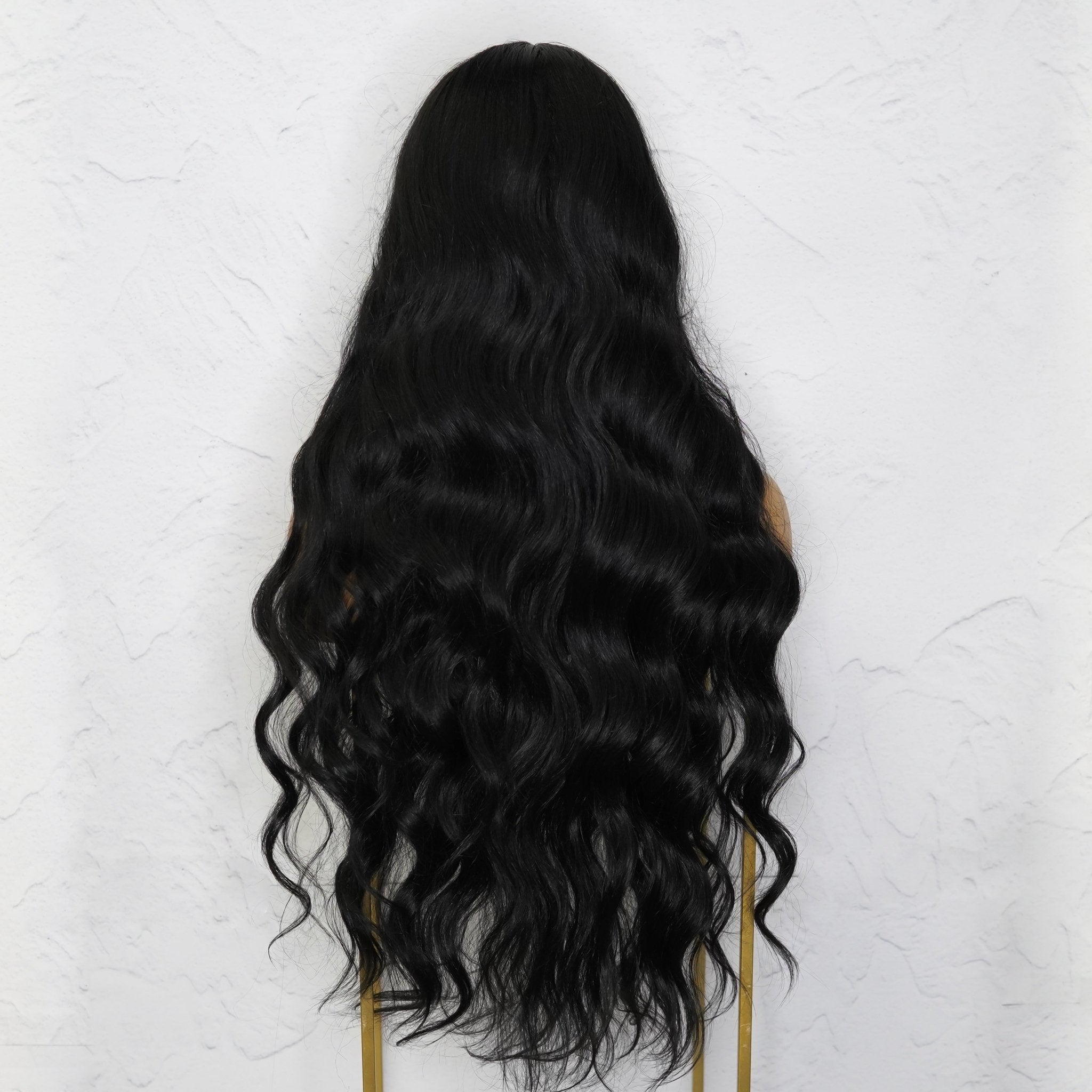PIPER - Black - Lace Front Wig | Black, 28 Inch+, T-Part Lace Front, Synthetic Hair | Milk & Honey Wigs